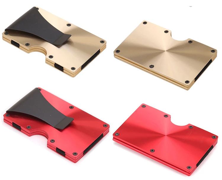 2020 Fashion RFID blocking colorful aluminium card holder with money clip for sale, 7 colors as photos
2020 Fashion RFID blocking colorful aluminium card holder with money clip for sale, 7 colors as photos