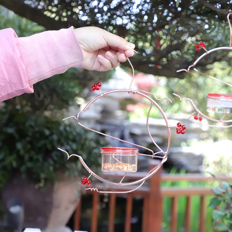 New Hanging Hummingbird Feeder Outdoor Metal Feeding Wholesale Cage Wild Bird Feeder Hook Garden Yard Outside Decor
New Hanging Hummingbird Feeder Outdoor Metal Feeding Wholesale Cage Wild Bird Feeder Hook Garden Yard Outside Decor