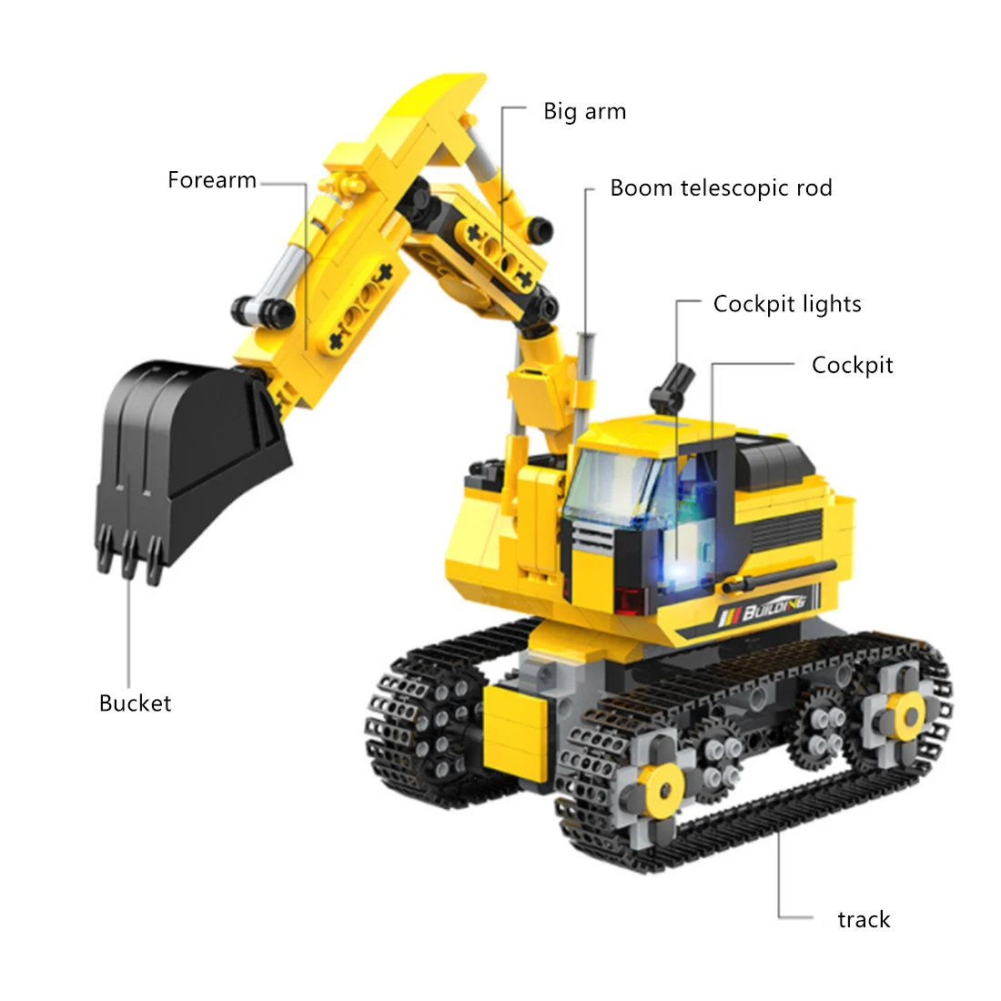 2020 HOSHI 580PCS Block Excavator Car 2.4GHz APP control Program Blocks Truck Model Building Boys Educational Toys For kids Gift
2020 HOSHI 580PCS Block Excavator Car 2.4GHz APP control Program Blocks Truck Model Building Boys Educational Toys For kids Gift