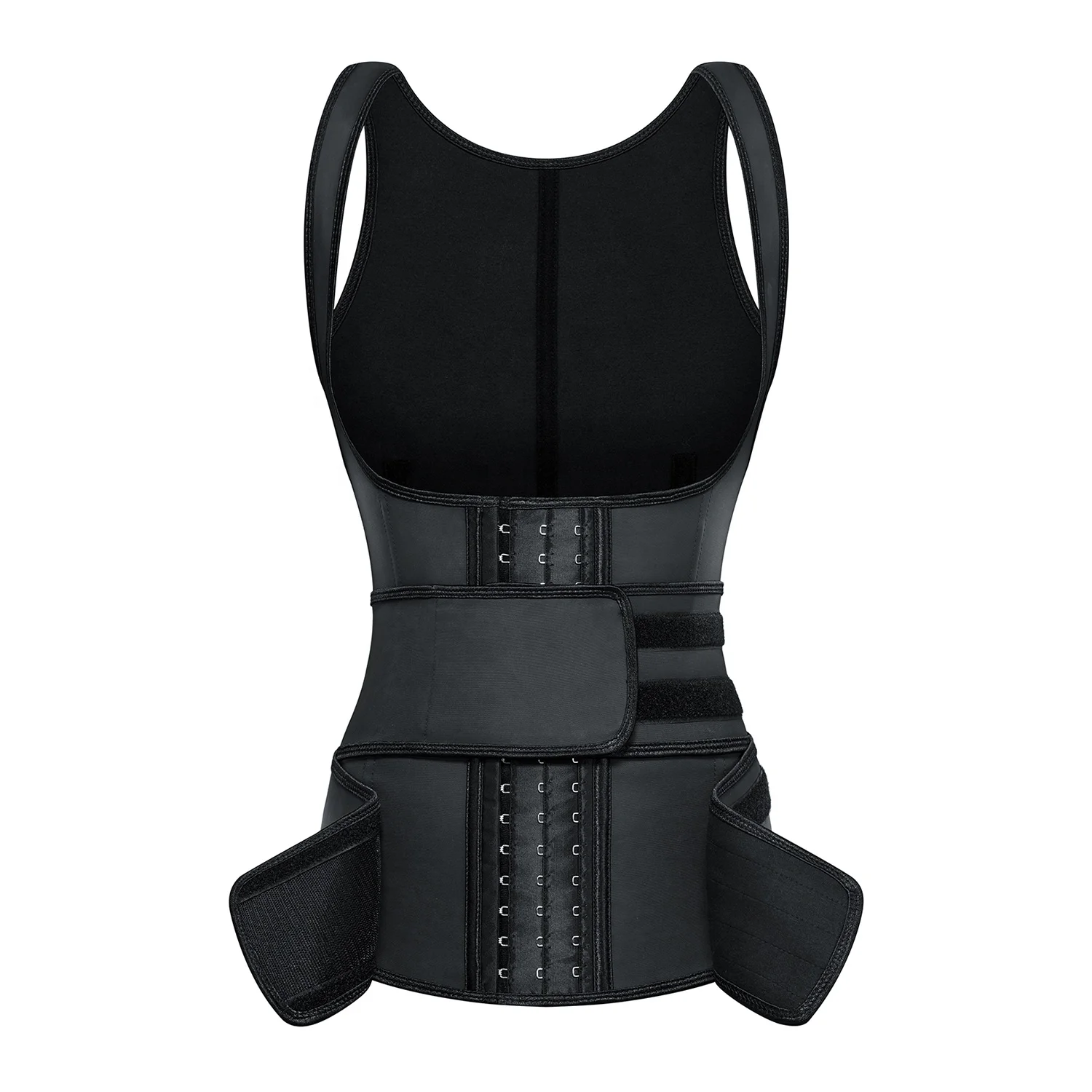 Latex Custom Logo Label Waist Trainer Vest With Hooks Clip Double Strap Belt Slimming Shaper Vest Waist Trainer Women, Black
Latex Custom Logo Label Waist Trainer Vest With Hooks Clip Double Strap Belt Slimming Shaper Vest Waist Trainer Women, Black