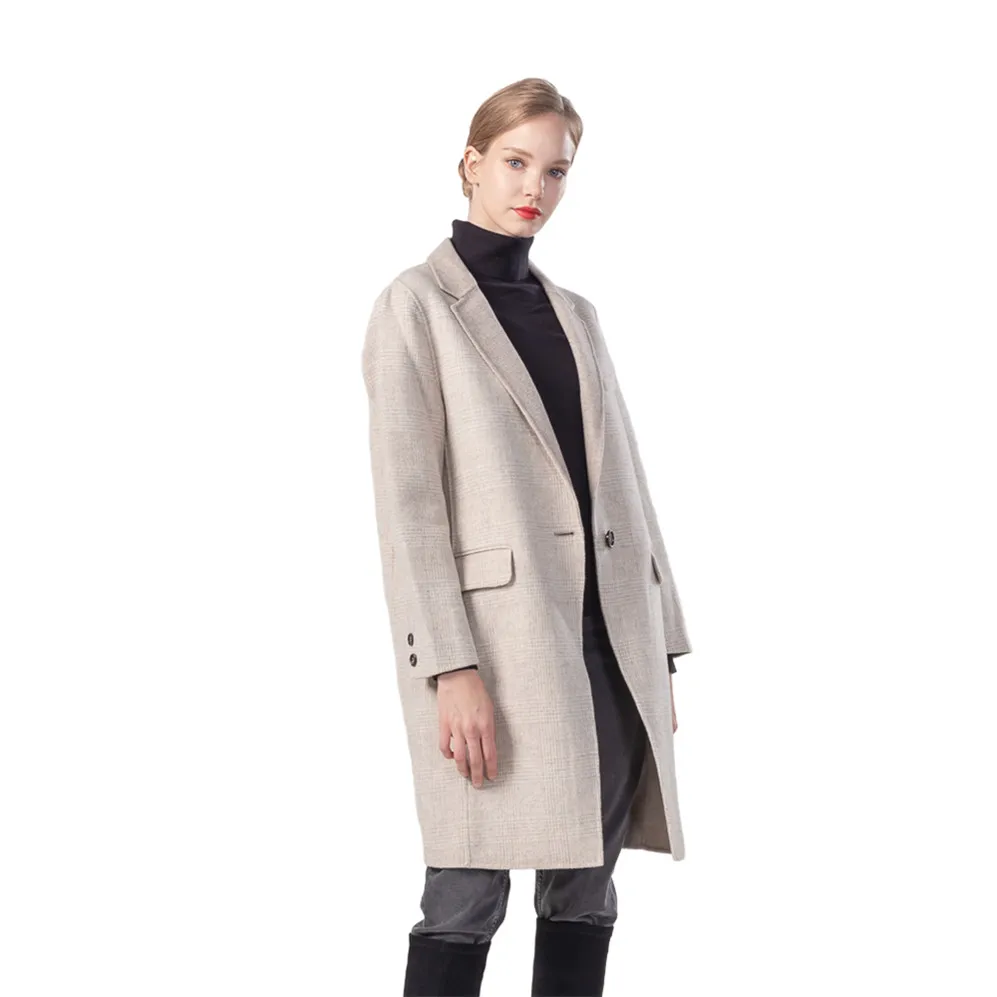 Plus size long wool women's winter coat popular classic pure color wool cashmere blend jacket double side 100% wool coat female, Beige
Plus size long wool women's winter coat popular classic pure color wool cashmere blend jacket double side 100% wool coat female, Beige
