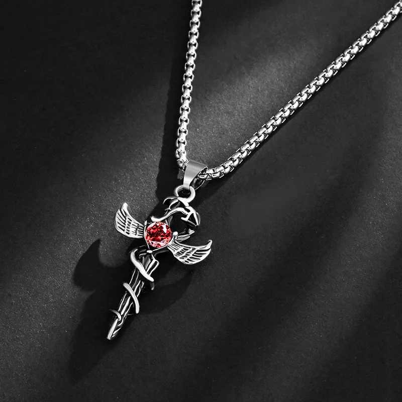 European and American new necklaces Men's Titanium stainless steel necklaces cross pendants all-match clothes evening gifts
European and American new necklaces Men's Titanium stainless steel necklaces cross pendants all-match clothes evening gifts