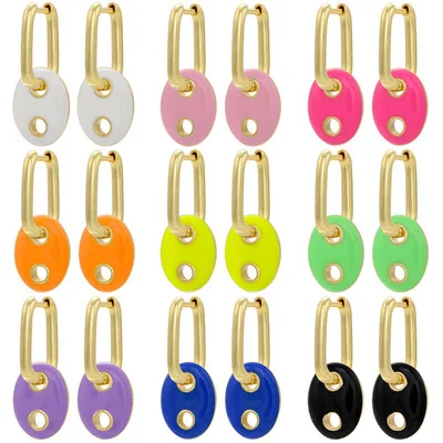 2022 Newest Colorful Oil Dripping Oval Dangle Earrings Geometric Oil Drop Pig Nose Drop Earrings For Women
2022 Newest Colorful Oil Dripping Oval Dangle Earrings Geometric Oil Drop Pig Nose Drop Earrings For Women