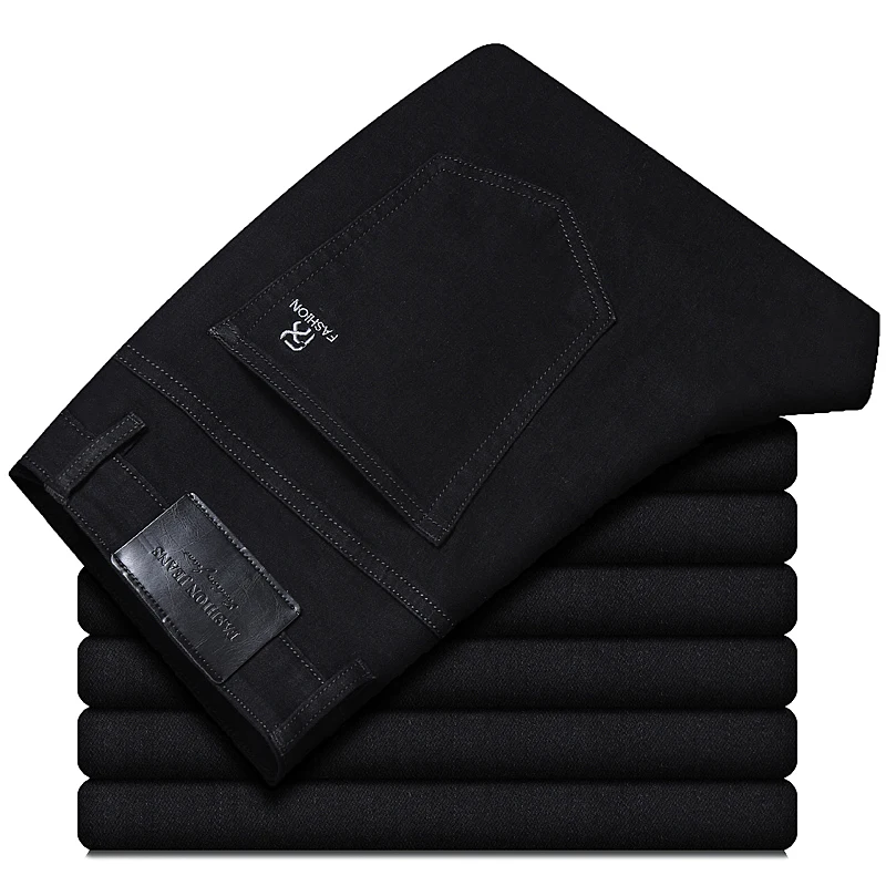 2021 Spring New Men's Classic Blue Black Slim-fit Jeans Business Cotton Elastic Regular Fit Denim Pants Male Brand Trousers
2021 Spring New Men's Classic Blue Black Slim-fit Jeans Business Cotton Elastic Regular Fit Denim Pants Male Brand Trousers