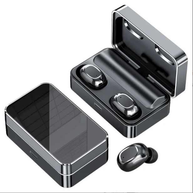 Wholesale custom wireless earphone TWS private model dual ear sports running game ear plug, Black white
Wholesale custom wireless earphone TWS private model dual ear sports running game ear plug, Black white