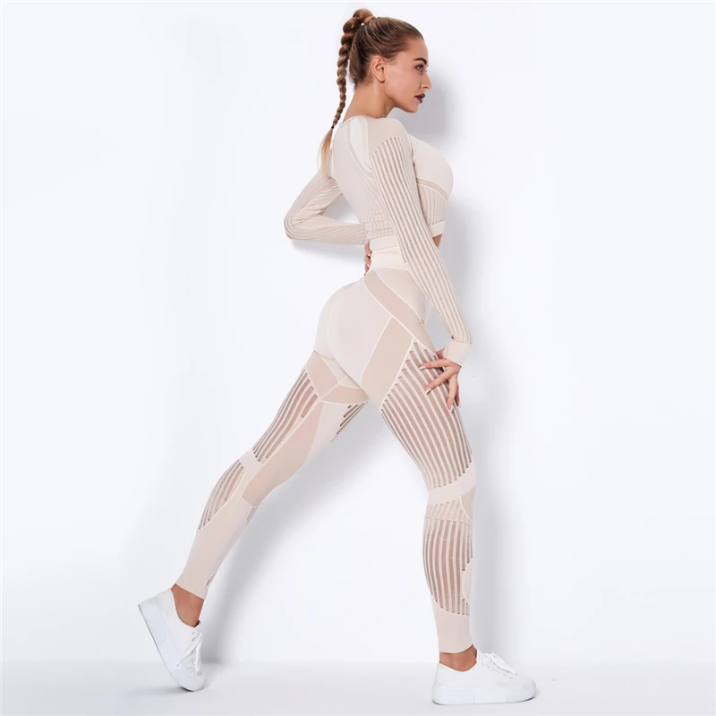 2 Piece Workout Clothes for Women High Waist Long Sleeve Crop Top Sports Legging Seamless Yoga Sets, Multi color optional
2 Piece Workout Clothes for Women High Waist Long Sleeve Crop Top Sports Legging Seamless Yoga Sets, Multi color optional