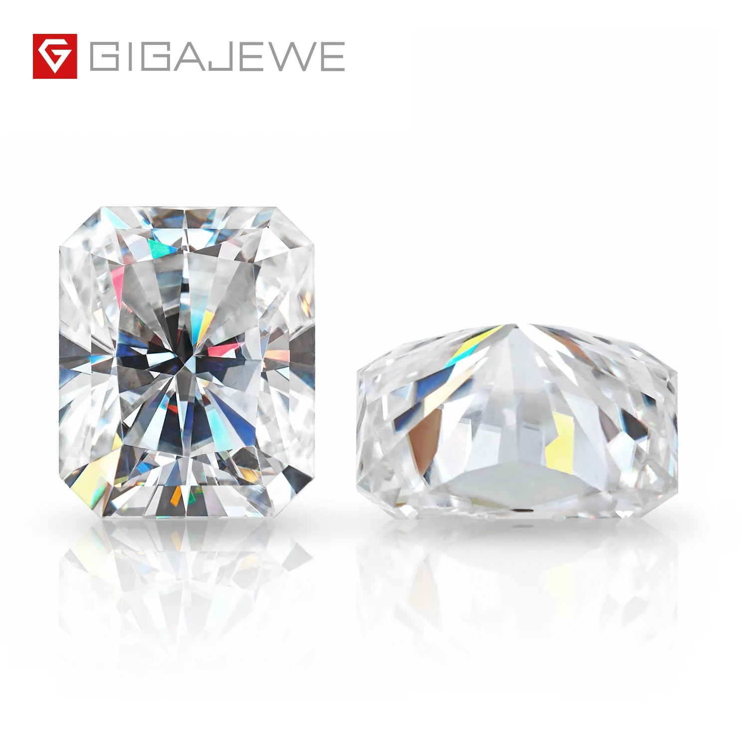 GIGAJEWE White D Color Moissanite Stone Loose Gemstone With Certificate Radiant Cut Synthetic Diamond
GIGAJEWE White D Color Moissanite Stone Loose Gemstone With Certificate Radiant Cut Synthetic Diamond