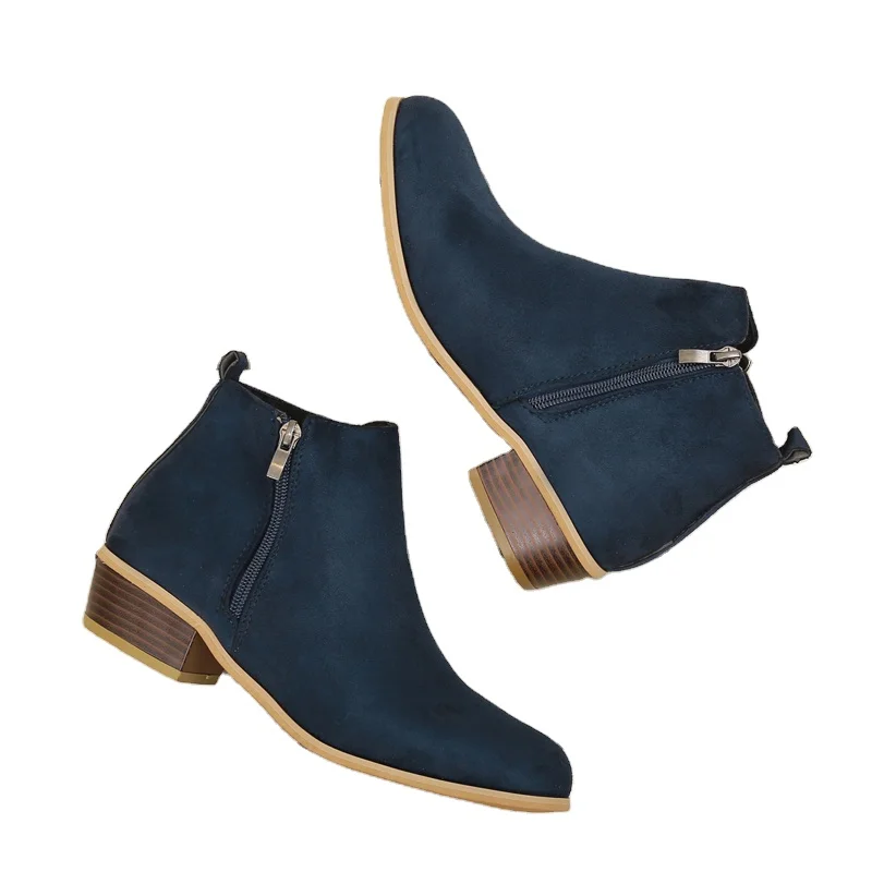 Factory price 2019 Autumn and winter new style short women boot chunky heels dull polish lady shoe, Custom color
Factory price 2019 Autumn and winter new style short women boot chunky heels dull polish lady shoe, Custom color