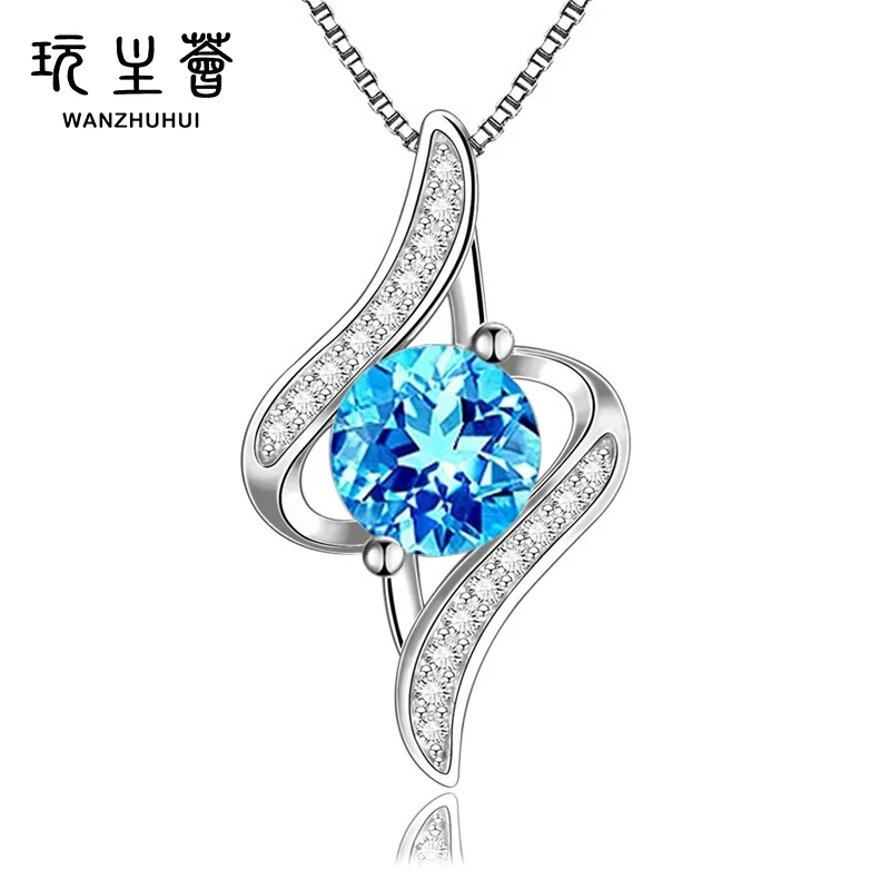 New design diamond wedding 925 sterling silver zircon pendant necklace jewelry for women
New design diamond wedding 925 sterling silver zircon pendant necklace jewelry for women