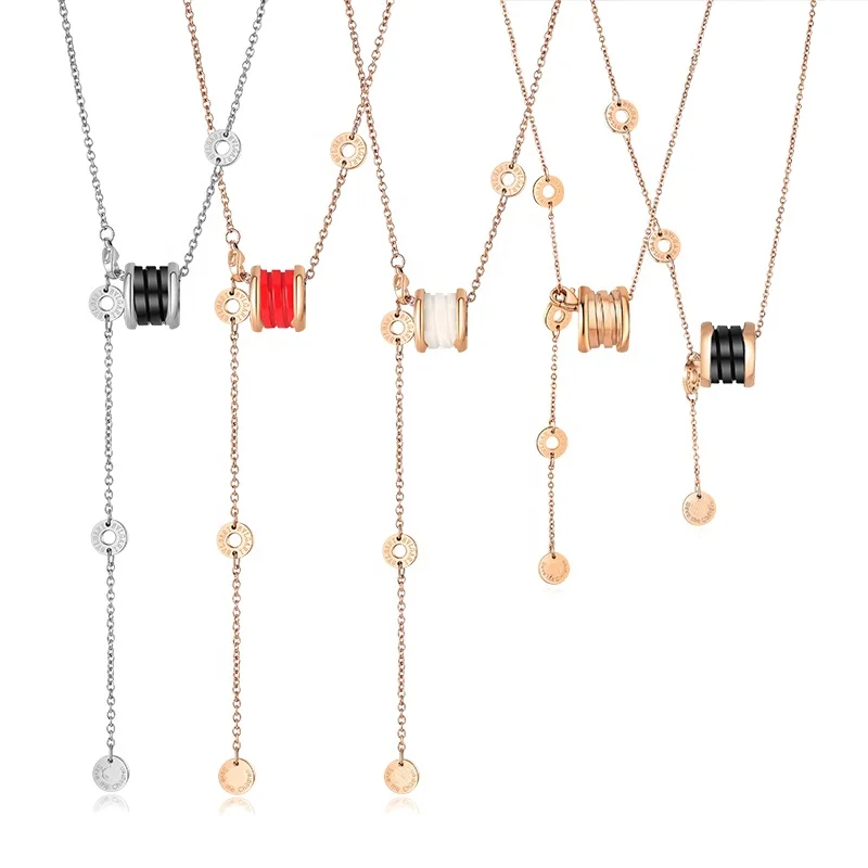Personalized Simple Spring Plated Rose Gold Small Waist Ceramic Titanium Steel Necklace, Picture
Personalized Simple Spring Plated Rose Gold Small Waist Ceramic Titanium Steel Necklace, Picture