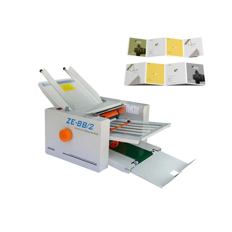 

[JT-ZE-8B/2] Automatic A3 A4 Size Paper Folding Machine Desktop Small Paper Cross Folder Leaflet With CE High Speed