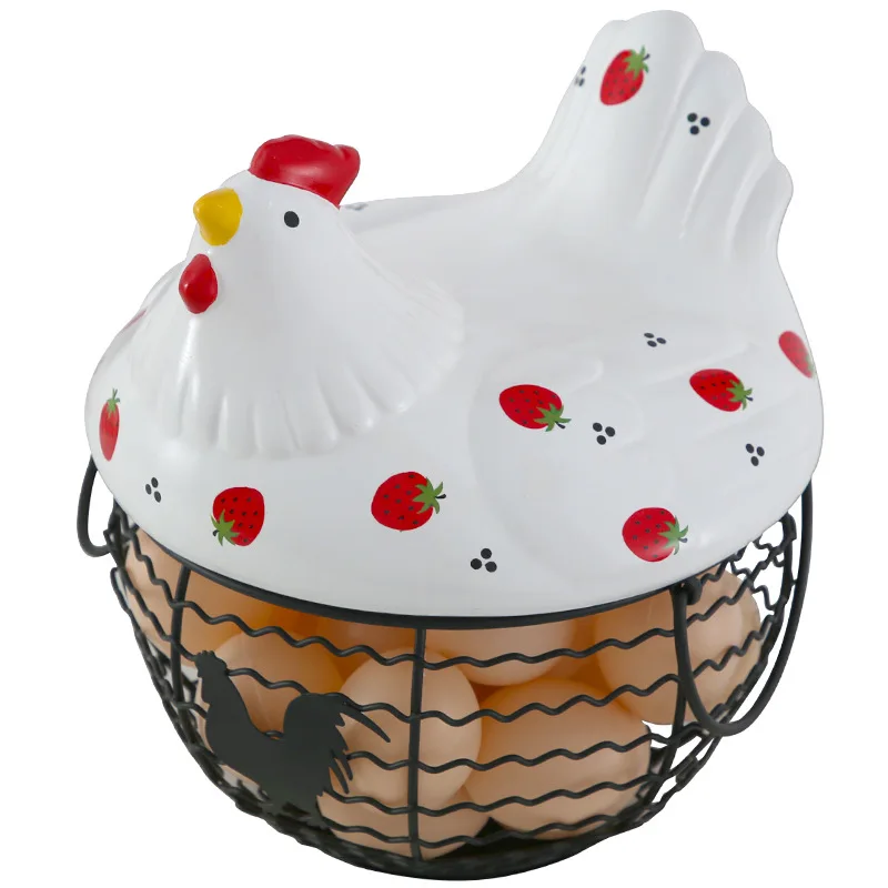 Cute chicken shaped egg basket ceramic rattan egg chair shaped fruit basket, As pictures
Cute chicken shaped egg basket ceramic rattan egg chair shaped fruit basket, As pictures