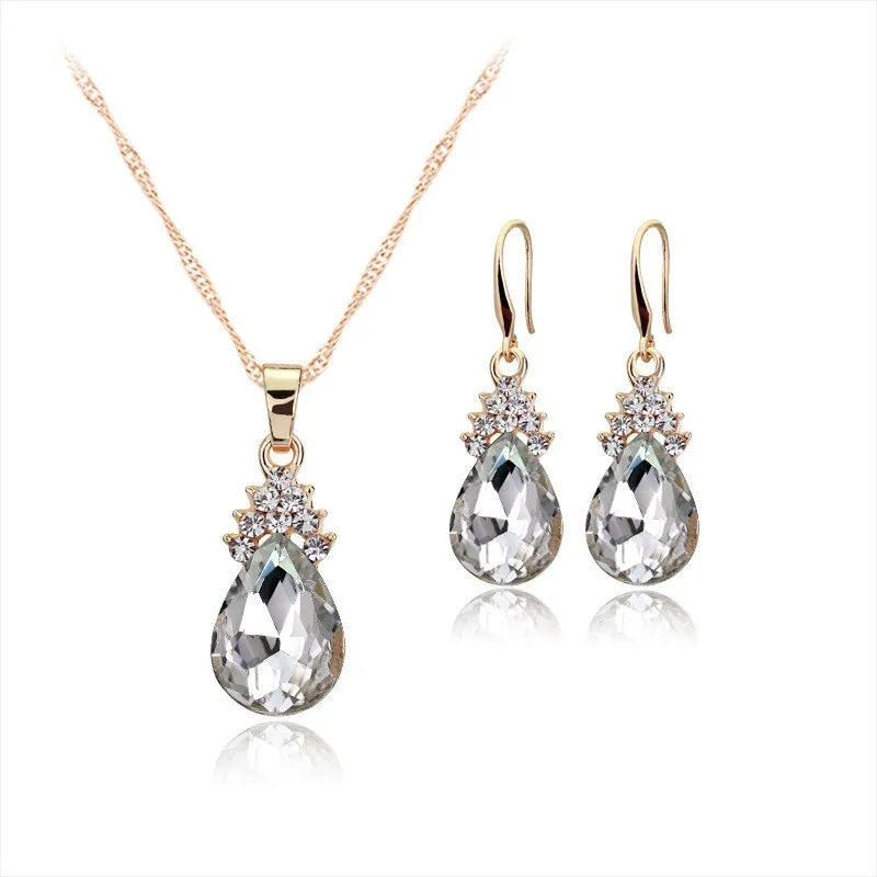 Water Drop Rhinestone Long Pendant Full Crystal Gold Plated Necklace Earrings Elegant Bridal Wedding Party Jewelry Set, Red blue white
Water Drop Rhinestone Long Pendant Full Crystal Gold Plated Necklace Earrings Elegant Bridal Wedding Party Jewelry Set, Red blue white