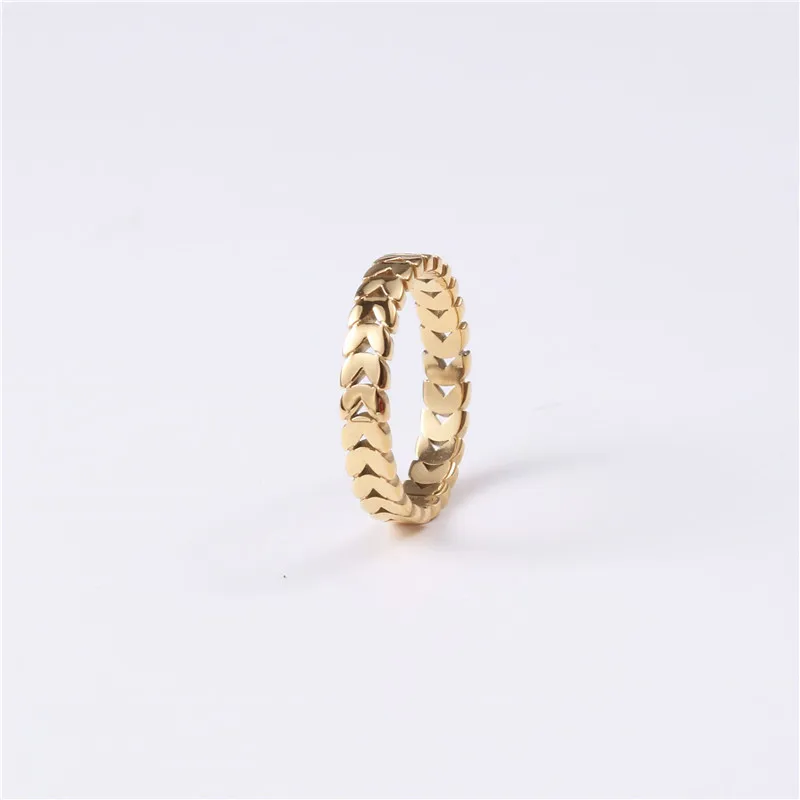 2020 Latest Women Minimalist Jewelry Hollow Ring Titanium Stainless Steel 18K Real Gold Plated Olive Leaf Ring, Gold color
2020 Latest Women Minimalist Jewelry Hollow Ring Titanium Stainless Steel 18K Real Gold Plated Olive Leaf Ring, Gold color