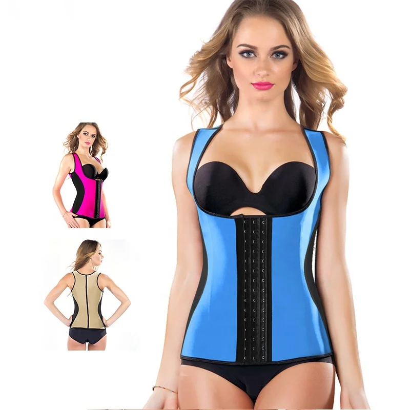 Wechery High Quality Hook Steel Bone Faja Chaleco Shaper Corset Women Latex Wholesale Waist Trainers Vest Private Labeling, Blue,rose red,skin
Wechery High Quality Hook Steel Bone Faja Chaleco Shaper Corset Women Latex Wholesale Waist Trainers Vest Private Labeling, Blue,rose red,skin