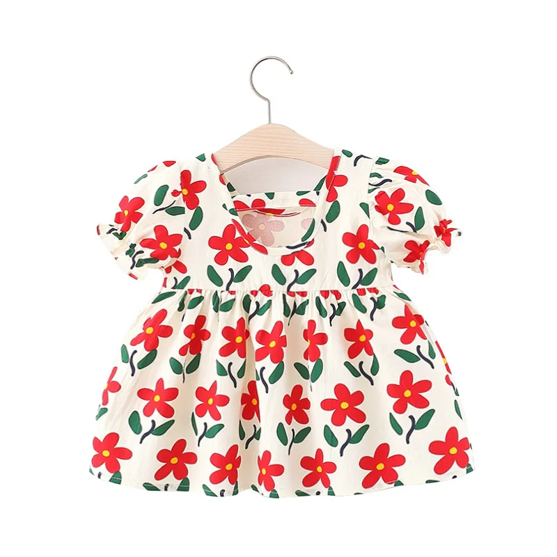 Summer Baby Girl Dress Print Flower Baby Dress Cute Kids Short Sleeve Little Princess Dresses
Summer Baby Girl Dress Print Flower Baby Dress Cute Kids Short Sleeve Little Princess Dresses