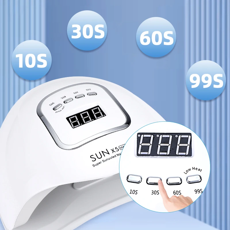 Manicure Salon 90W 45pcs LEDs SUNX5MAX UV Lamp LED Nail Dryer Gel Polish Dual Power Quick Drying Nail Lamp With Auto Sensor, White/pink
Manicure Salon 90W 45pcs LEDs SUNX5MAX UV Lamp LED Nail Dryer Gel Polish Dual Power Quick Drying Nail Lamp With Auto Sensor, White/pink