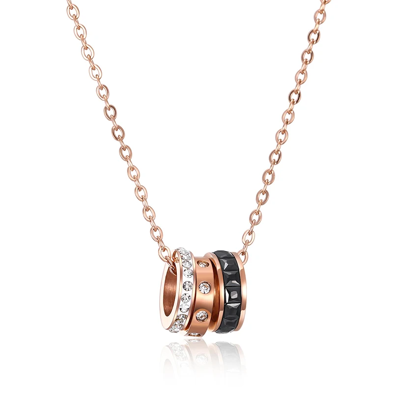 Classic CZ Crystal Circle Chokers Necklaces Female Rhinestone Rose Gold Stainless Steel Necklace (SK1021), As picture
Classic CZ Crystal Circle Chokers Necklaces Female Rhinestone Rose Gold Stainless Steel Necklace (SK1021), As picture