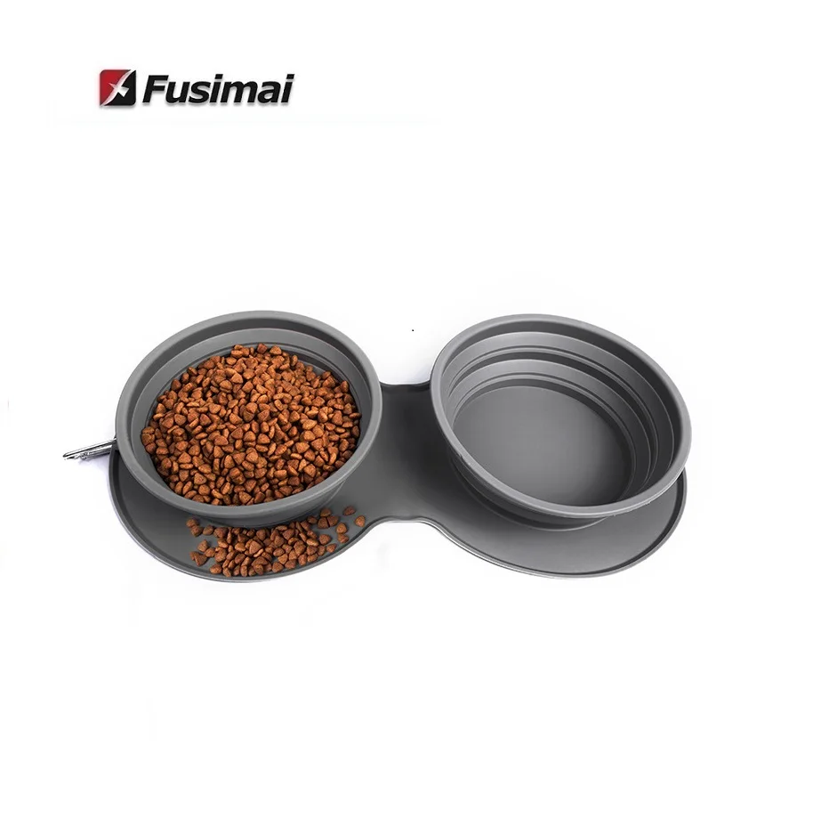 Fusimai Folding Anti - Vomit Double Food Outdoor Dogs Chokeproof Slow Food Dog Portable Silicone Pet Bowl
Fusimai Folding Anti - Vomit Double Food Outdoor Dogs Chokeproof Slow Food Dog Portable Silicone Pet Bowl