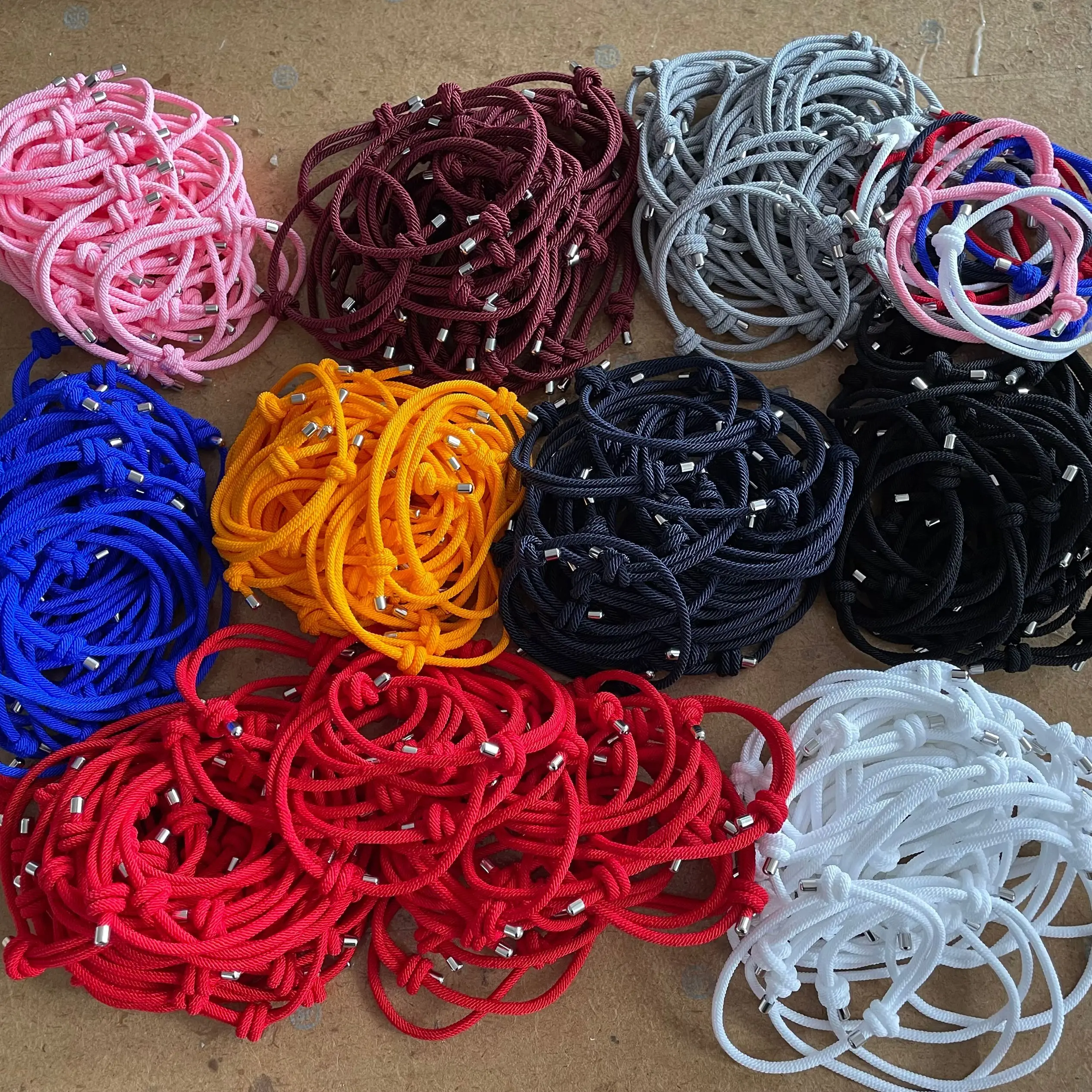 Milan thread adjustable knot plain bracelets for DIY couple jewelry making machine woven braided Milan cord string bracelets, As pictures
Milan thread adjustable knot plain bracelets for DIY couple jewelry making machine woven braided Milan cord string bracelets, As pictures