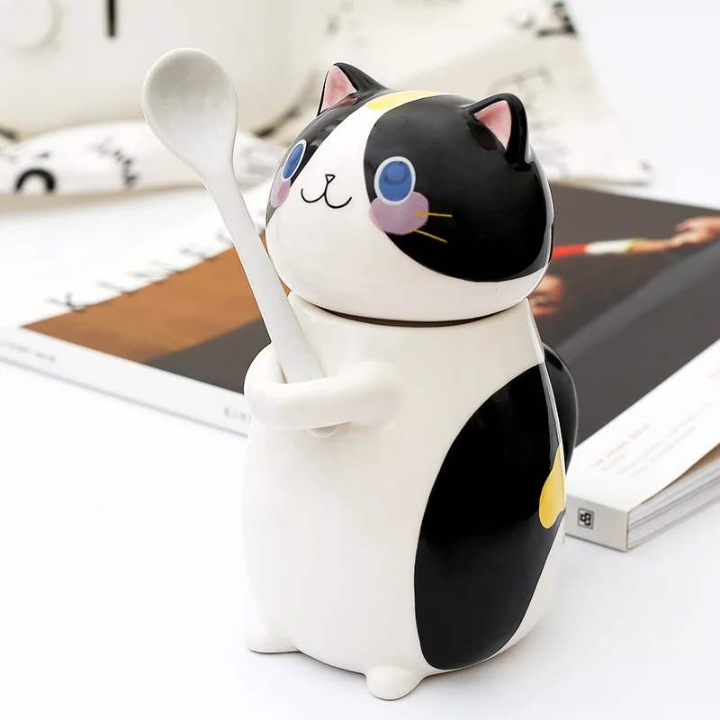 YIDING wholesale trendy 275ml Household couple lovely porcelain mug creative cute cat shape tea milk ceramic mugs
YIDING wholesale trendy 275ml Household couple lovely porcelain mug creative cute cat shape tea milk ceramic mugs
