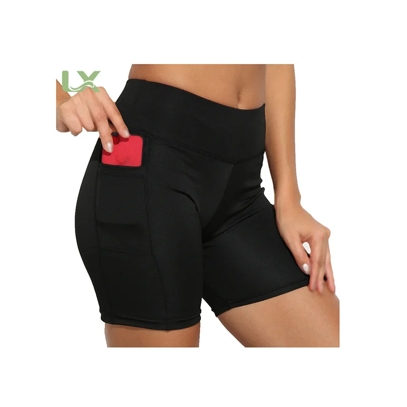 Women Black High Waist Running Quick Dry Fitness Leisure Yoga Leggings Shorts With Pockets
Women Black High Waist Running Quick Dry Fitness Leisure Yoga Leggings Shorts With Pockets