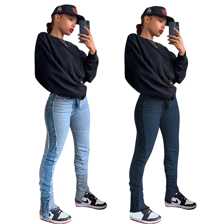 Hot Sale 2020 Fashion Casual Autumn Ladies Patchwork Jeans Pants Womens Clothing Denim Women Jeans Pants
Hot Sale 2020 Fashion Casual Autumn Ladies Patchwork Jeans Pants Womens Clothing Denim Women Jeans Pants