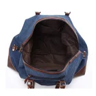 Leather Carry NEW Canvas Leather Men Travel Bags Carry On Luggage Men Duffel Bags Travel Tote Large Weekend Bag