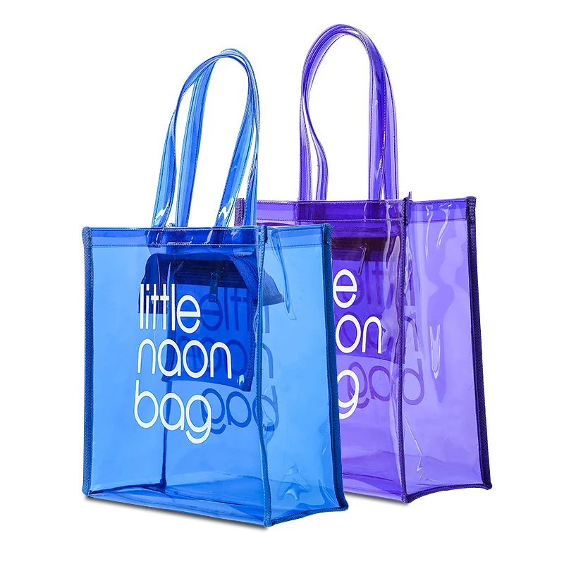 2021 fashion large clear pvc tote bag beach bag plastic shopping bag with own logo, 30 colors available
2021 fashion large clear pvc tote bag beach bag plastic shopping bag with own logo, 30 colors available