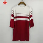 OEM Woman Knitted Autumn Winter New Style Bodycon 3/4 Sleeve Sweater Dress