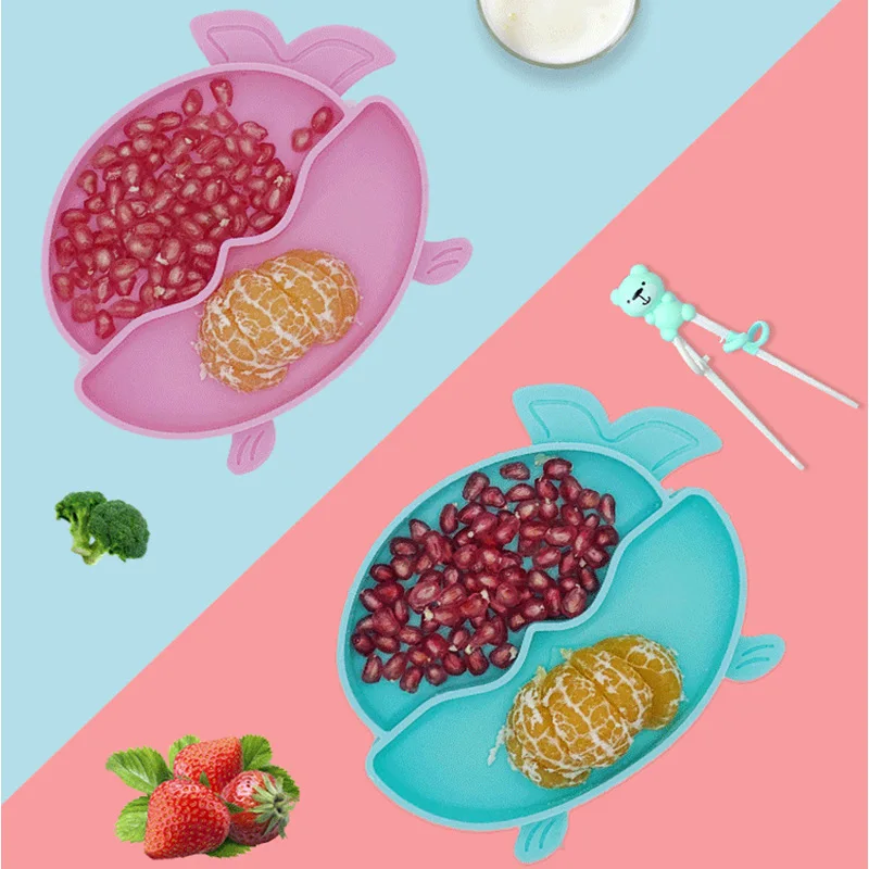 Fusimai Baby Suction Round Food Grade Children Divided Silicon Feeding Seal Silicone Plate, Customized color
Fusimai Baby Suction Round Food Grade Children Divided Silicon Feeding Seal Silicone Plate, Customized color