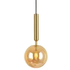 White frosted glass diameter 20 cm modern gold kitchen island pendant hanging lighting