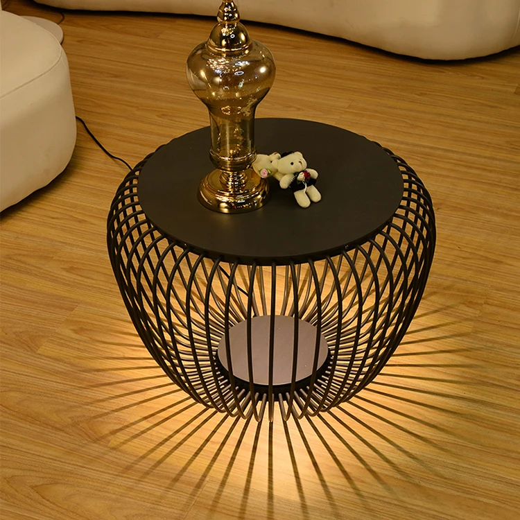 Decorative modern iron table lamp led tea table light side table light led light floor for hotel bedroom living room
