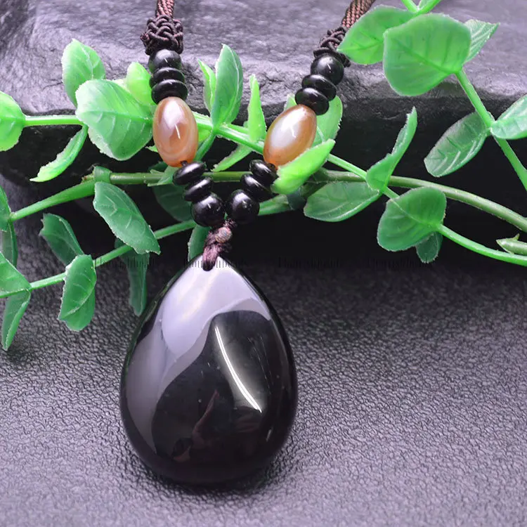 Natural Black Onyx Agate Pear Shape Stone Pendant Coffee Color Thread Long Cord Chains Sweater Necklace Fashion Jewelry
Natural Black Onyx Agate Pear Shape Stone Pendant Coffee Color Thread Long Cord Chains Sweater Necklace Fashion Jewelry