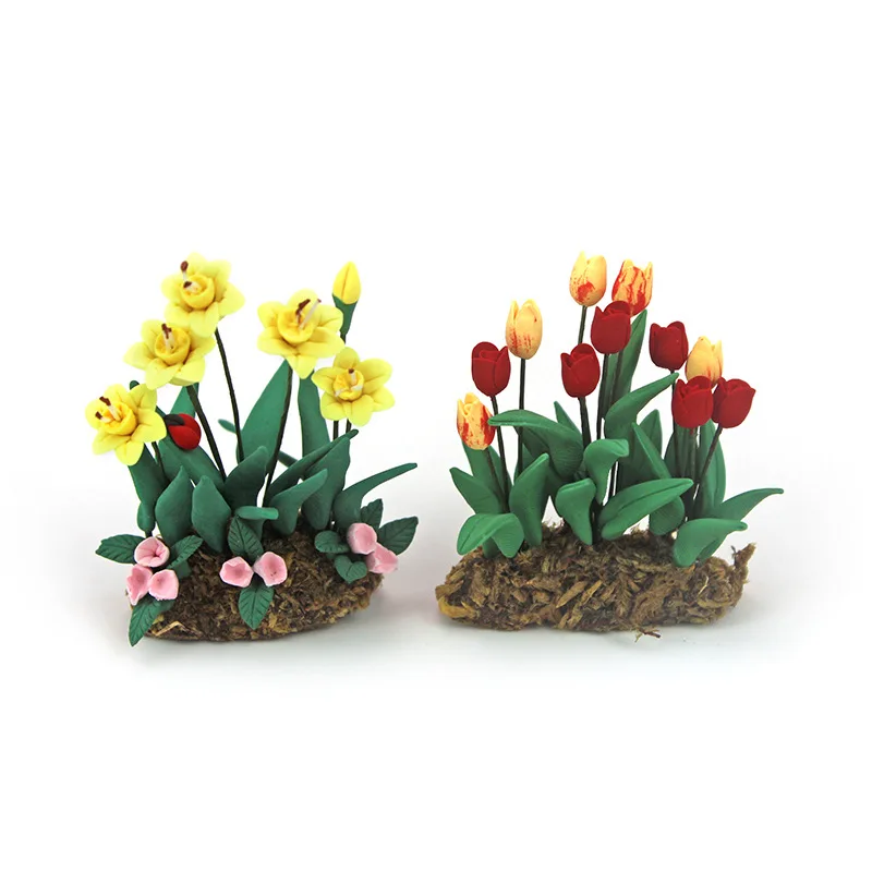 Miniature Garden Miniature Flowers Fairy Tulip Plant Pots Gardening Landscaping Ornaments Decoration, Multi
Miniature Garden Miniature Flowers Fairy Tulip Plant Pots Gardening Landscaping Ornaments Decoration, Multi