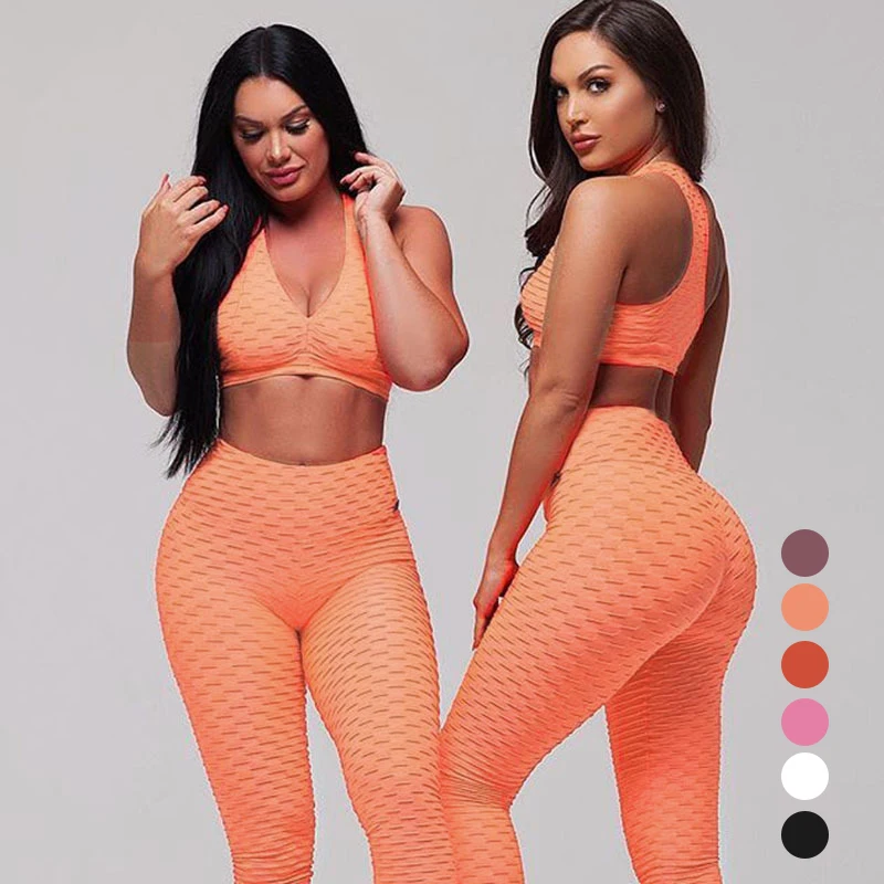 New Hot Sale Women Elastic Yoga Fitness Set Gym Clothing Workout Sets Bra and Leggings Sportswear
New Hot Sale Women Elastic Yoga Fitness Set Gym Clothing Workout Sets Bra and Leggings Sportswear