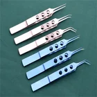 SS 11cm eye surgical instruments Capsulorhexis Forceps Medical Tweezer fenestrated Forceps for Ophthalmic operation