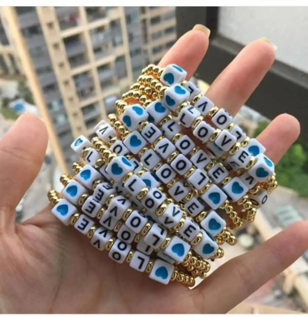 fashion multi color alloy dice love letter charm bangle women handmade stainless steel bracelets, As pictures color
fashion multi color alloy dice love letter charm bangle women handmade stainless steel bracelets, As pictures color