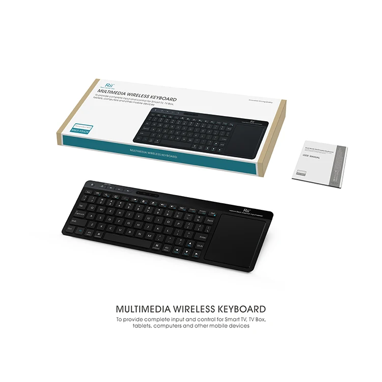 Zoweetek Small Mini Bt Wireless Keyboard 2 4g With Touchpad Mouse