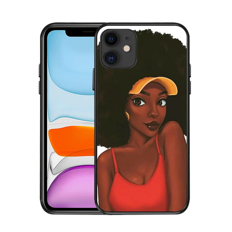 Oem custom blank african print black girl image cell phone cases for iphone 11 and 12 series womens phone cover
Oem custom blank african print black girl image cell phone cases for iphone 11 and 12 series womens phone cover