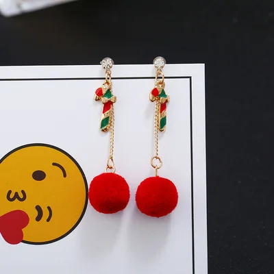 New Arrivals Designer Hot Selling 925 Silver Needle Simple Sweet Walking Stick Christmas Tree Long Fur Ball Earrings Wholesale
New Arrivals Designer Hot Selling 925 Silver Needle Simple Sweet Walking Stick Christmas Tree Long Fur Ball Earrings Wholesale