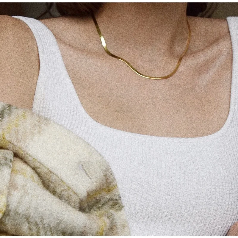 Promotion Jewelry Wholesale Gold Plated Herringbone Chain Necklace Basic Chain Necklace Stainless Steel Jewelry Wholesale
Promotion Jewelry Wholesale Gold Plated Herringbone Chain Necklace Basic Chain Necklace Stainless Steel Jewelry Wholesale
