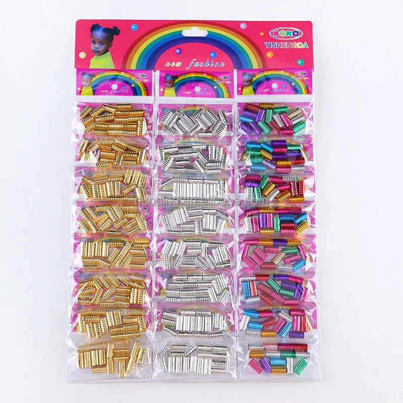 High quality colorful hair beads set crochet hair accessories links tubes baby woman decoration for hair
High quality colorful hair beads set crochet hair accessories links tubes baby woman decoration for hair