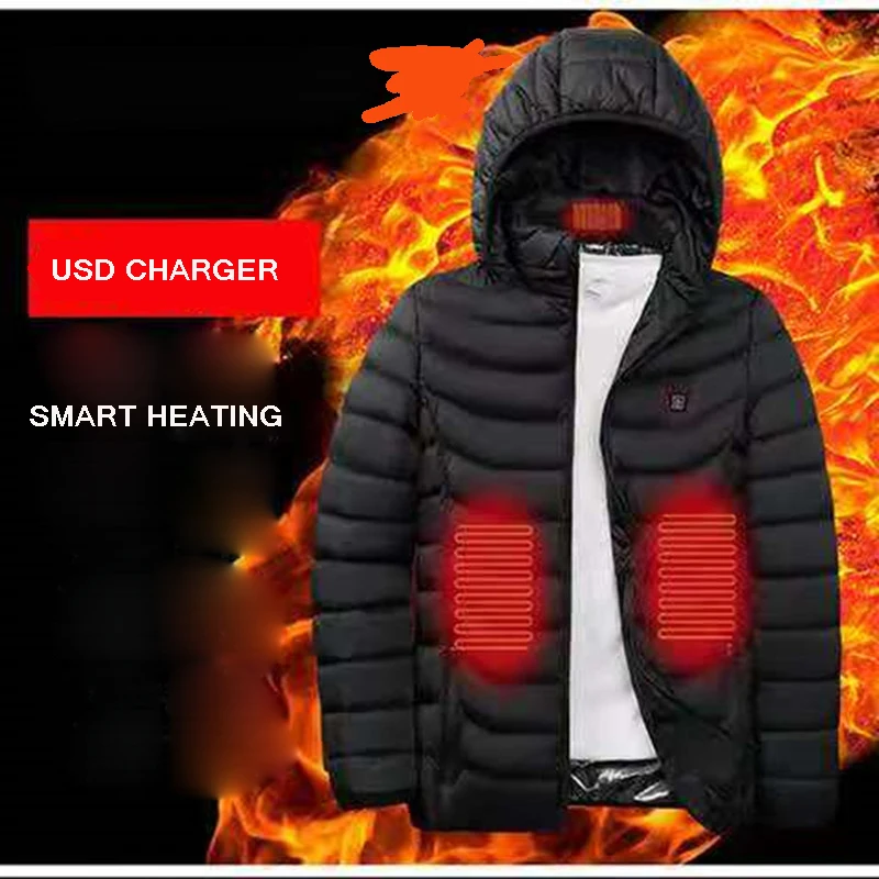 Waterproof Hood Filled Warm Light Weight Coat Plus Size Heating Winter Down Jacket for Men and Women, Blue, black, red
Waterproof Hood Filled Warm Light Weight Coat Plus Size Heating Winter Down Jacket for Men and Women, Blue, black, red