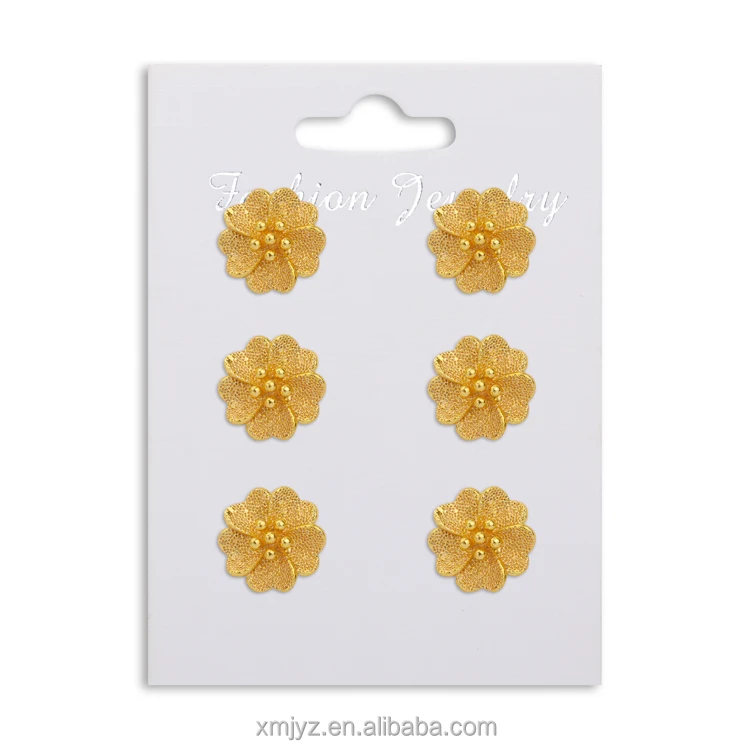 Korean Retro Temperament 18K Gold-Plated Brass Earrings One Week Golden Flower Earrings Female Wholesale
Korean Retro Temperament 18K Gold-Plated Brass Earrings One Week Golden Flower Earrings Female Wholesale
