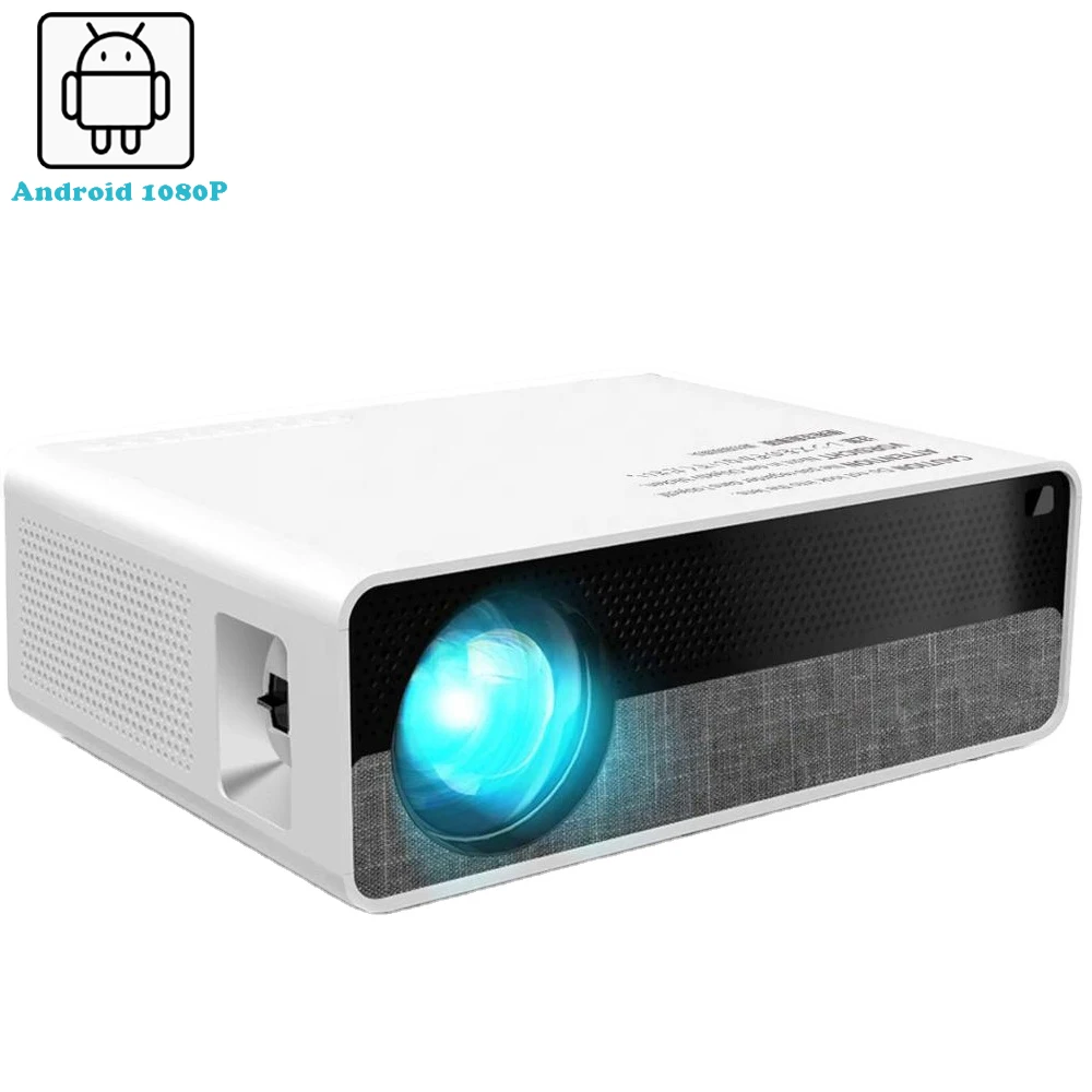 

[Lazada Hot Projector]5500 Lumens Android 8.0 Smart LED Native 1080p Full HD LCD 4K Supported Portable Home Theater Projector