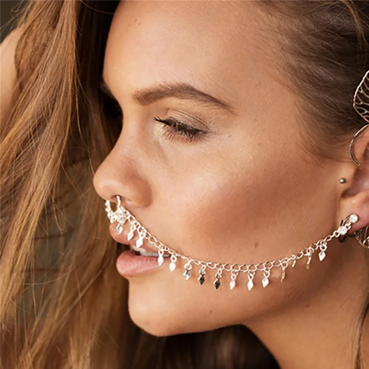 Fashion Quality Punk Sexy Women Piercing Chain Earrings Nose Ring Clip Body Jewelry, Picture
Fashion Quality Punk Sexy Women Piercing Chain Earrings Nose Ring Clip Body Jewelry, Picture