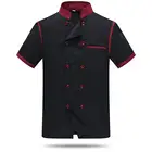 Custom OEM chef jacket chef uniform modern custom restaurant hotel waiter waitress uniform