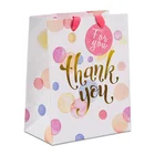 Cheap High Quality Custom Printed glossy Paper Thank You Gift Bag