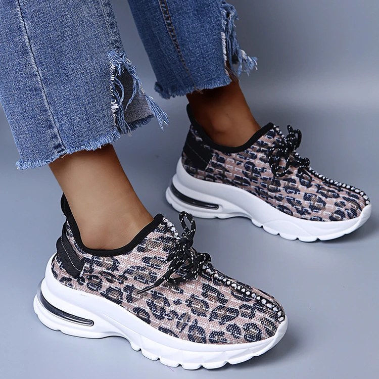 Cheap leopard sneakers Casual Vulcanize Flat tennis shoes wholesale Mesh Anti-Slip Outdoor trainers women sneakers
Cheap leopard sneakers Casual Vulcanize Flat tennis shoes wholesale Mesh Anti-Slip Outdoor trainers women sneakers